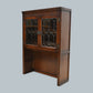 Old Charm Wall Top Unit Bookcase Leaded Glass Display Tudor Brown FREE Delivery*