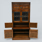 Old Charm Wall Unit Bookcase Display Cupboard Drawers Tudor Brown FREE Delivery
