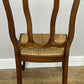 Dining Chairs Vintage French Louis Style Oak Rush Seat Set of 6 Chairs LOT 6348