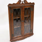 Old Charm Oak Hanging Corner Display Cabinet in Tudor Brown FREE UK Delivery. SBR9519/0309D