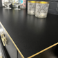 Black & Gold, Upcycled, Painted Dresser – Striking Modern Glamour with Hand-Finished Detail