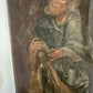 17/18th Century Polychrome Painted Pine Ecclesiastical Panel Depicting St Jude