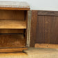 Bedside Table Antique French Art Deco Marble Top Oak Cabinet Nightstand LOT 6238