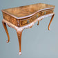 Good Quality Queen Anne Style Burr Walnut Serving Side Table