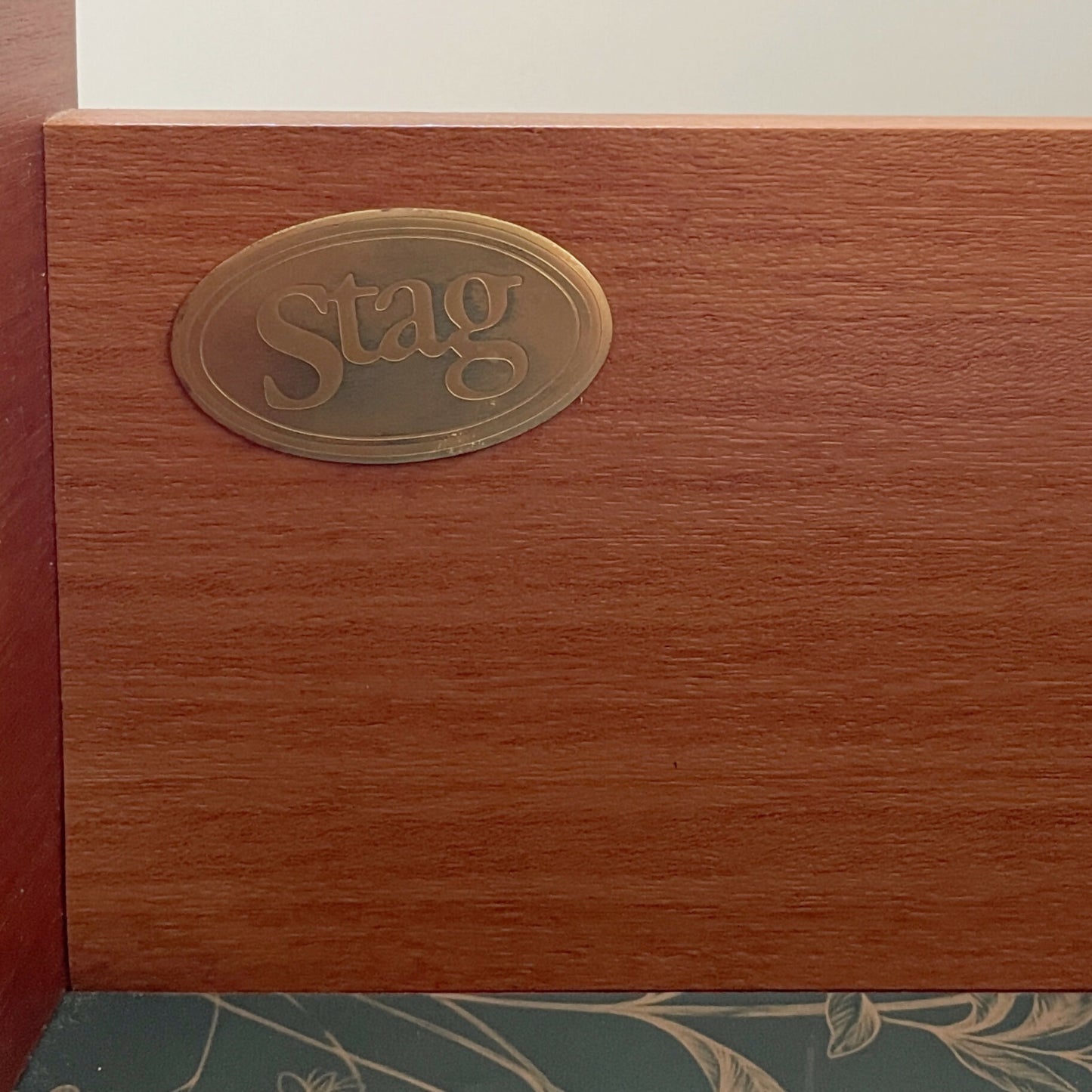 Pair of Hand-Painted Green Stag Bedside Tables | Vintage Wooden Cabinets | Professionally Restored Furniture