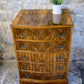 Regency Style Walnut Chest of Drawers - Serpentine Front
