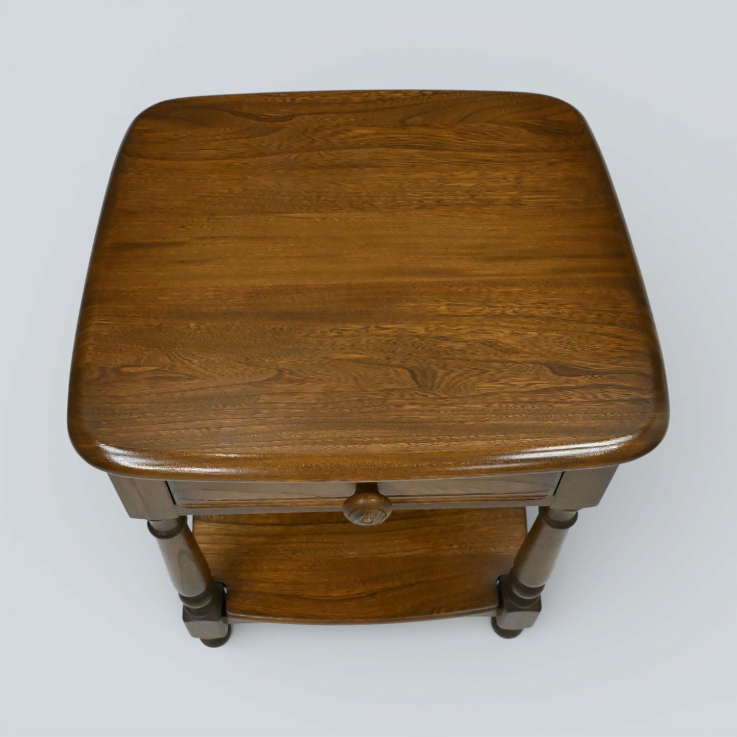 Ercol Lamp/Bedside Table Golden Dawn Finish Mid Century Modern Elm FREE Delivery