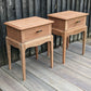 Stag minstrel bedside tables/ Pair vintage retro bedside cabinets/ weathered wood bedside tables/Stag bedroom furniture