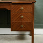 Vintage Home Office Desk with Drawers - Mahogany Finish