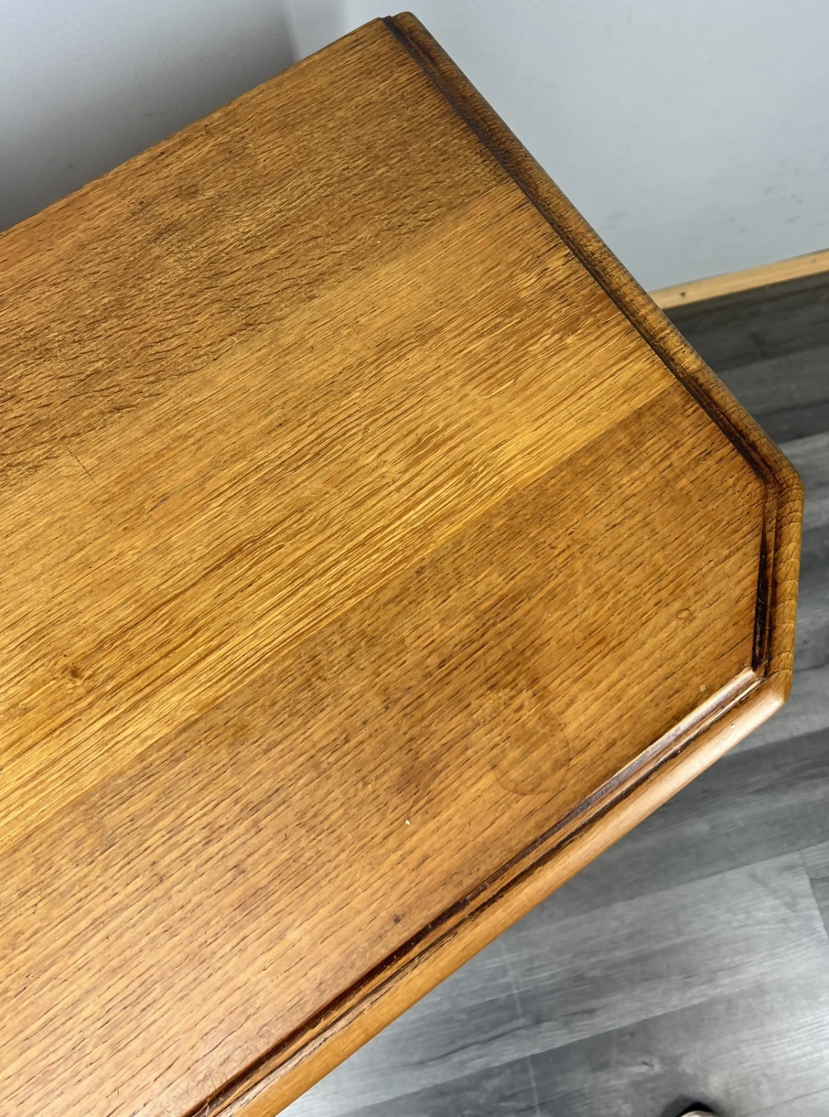 Pair of Bedside Tables Vintage French Nightstands Carved Oak Cabinets LOT 24289