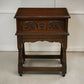 Old Charm Side Table Lamp Table Tudor Brown Finish With Drawer FREE UK Delivery