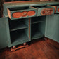 Vintage Art Deco Sideboard - Green & Original Wood