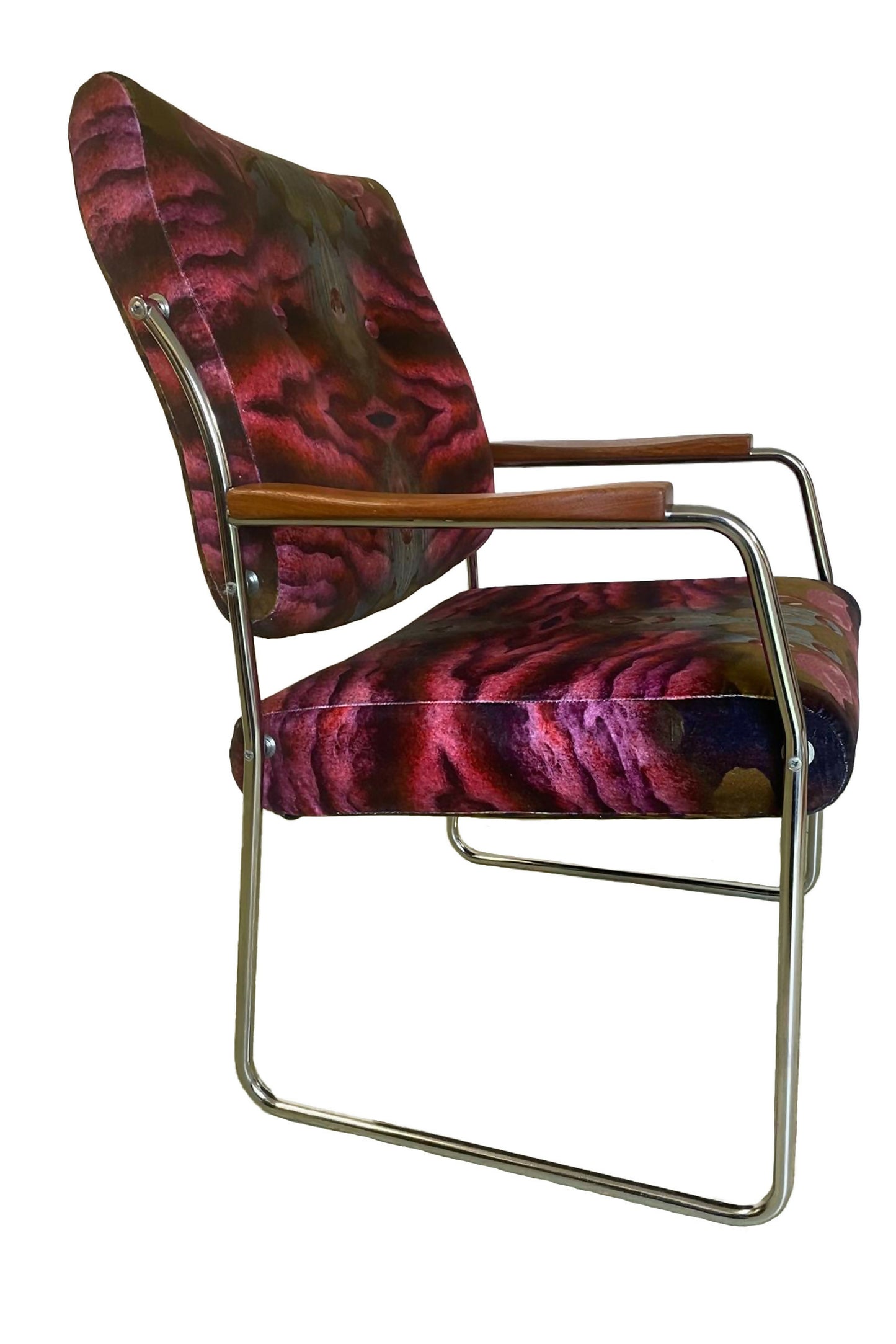 Mid Century Gorgeous Bespoke Velvet Chair