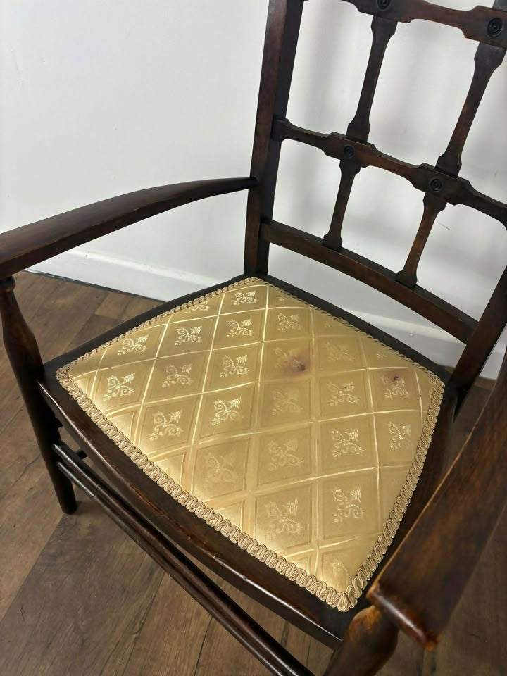 Pair of Early 20th Century Side Chairs – Decorative, Solid & Low-Seated