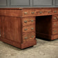 Victorian Walnut & Leather Pedestal Desk