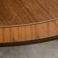 Regency Style Mahogany Extending Dining Table with Leaf - Twin Pedestal - D End