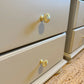 Newly refurbished pair of bedside drawers large solid wood dovetail joints