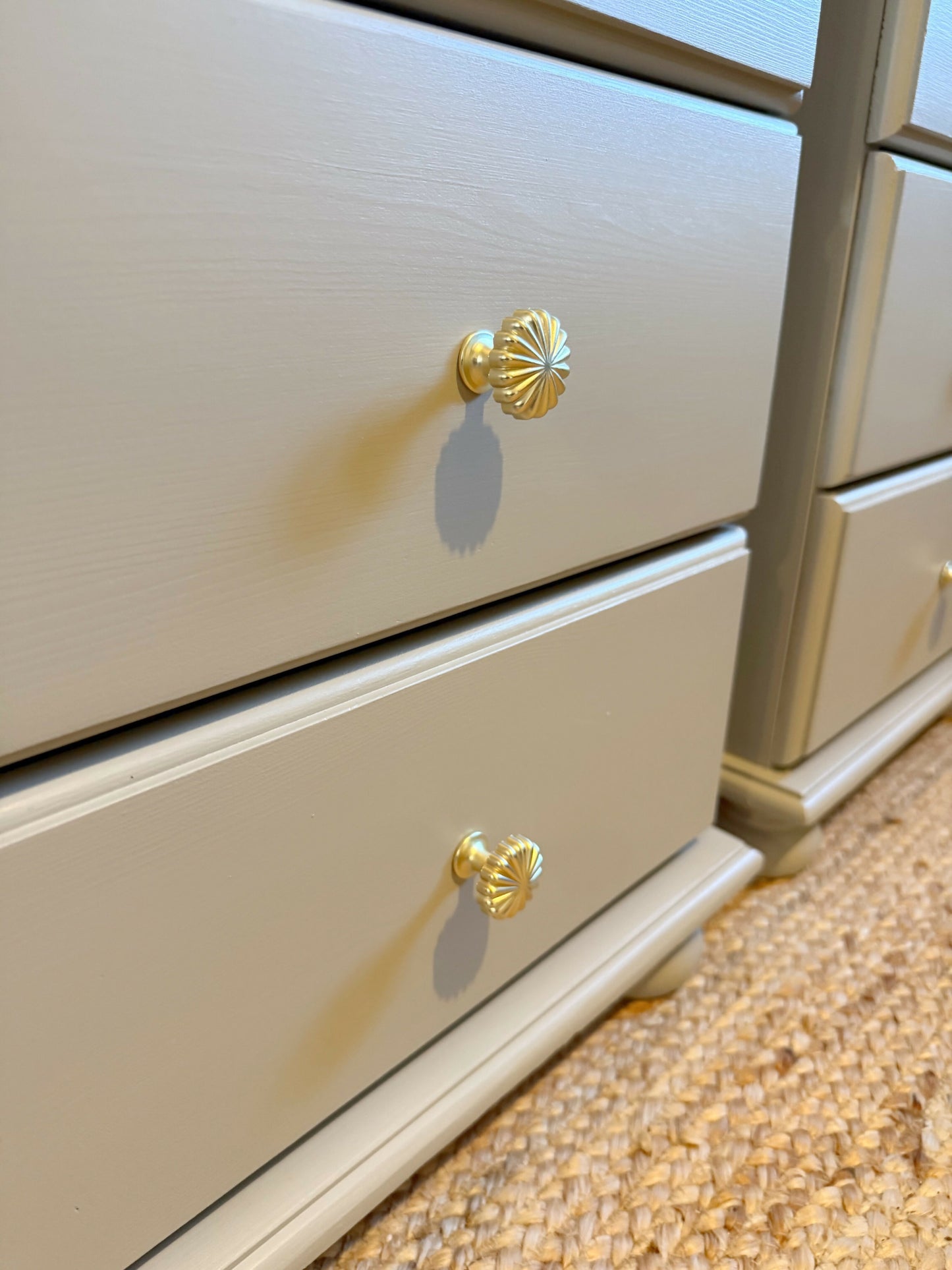 Newly refurbished pair of bedside drawers large solid wood dovetail joints