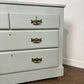 Victorian Blue Painted Pine Chest Of Drawers