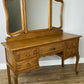 Dressing Table with Mirror Vintage French Oak Louis Vanity Table Makeup LOT 6321