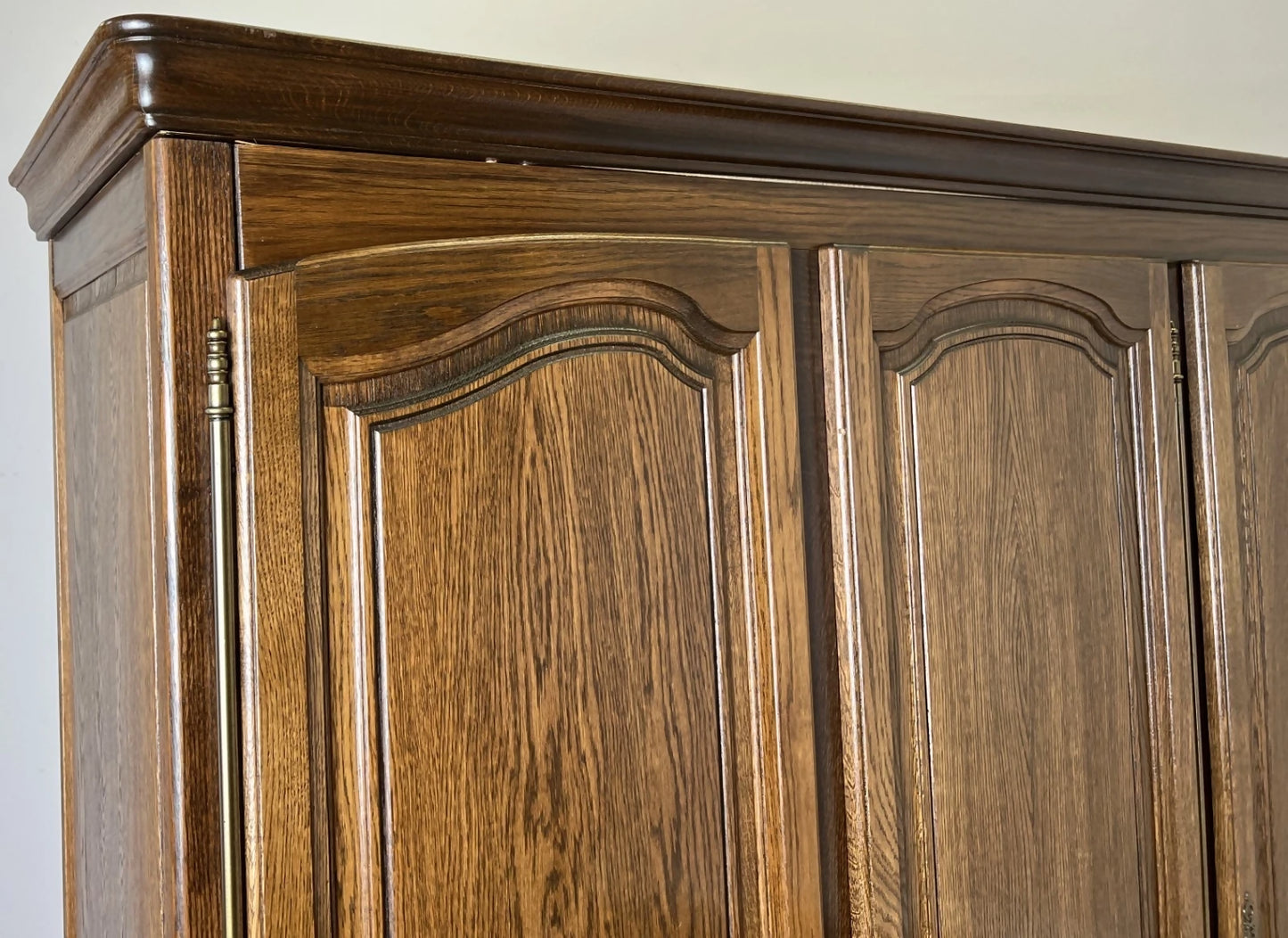 Wardrobe Vintage French Style Five Door Carved Armoire Cabinet LOT 6130