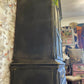 Black vintage look drinks/cocktail cabinet.