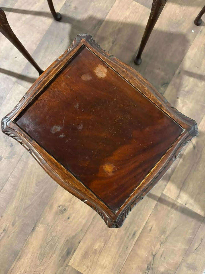 Vintage Mahogany Nest of Three Tables