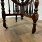 Edwardian Red Walnut Octagonal Window Table on Castors