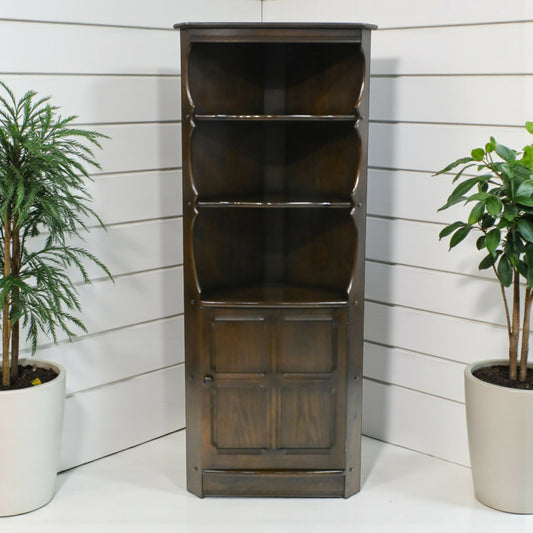 Genuine Ercol Mural Corner Cabinet with Shelves and Cupboard TR FREE UK Delivery