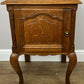 Pair of Bedside Tables Vintage French Louis Oak Nightstands Cabinets LOT 6307