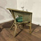 Vintage Green Wicker Chair