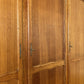 Wardrobe Vintage French Louis Oak Triple Door Carved Armoire Cabinet LOT 6531