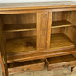 Cabinet Vintage French Louis XIV Style Oak Sideboard Carved Cupboard LOT 6266