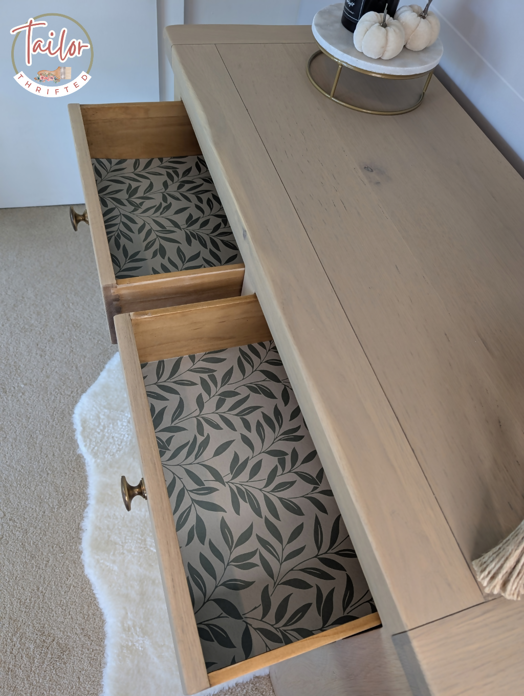 Professionally Upcycled Oak Wood Sideboard | Modern Rustic