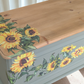 Vintage upcycled green blanket box rustic storage coffee table