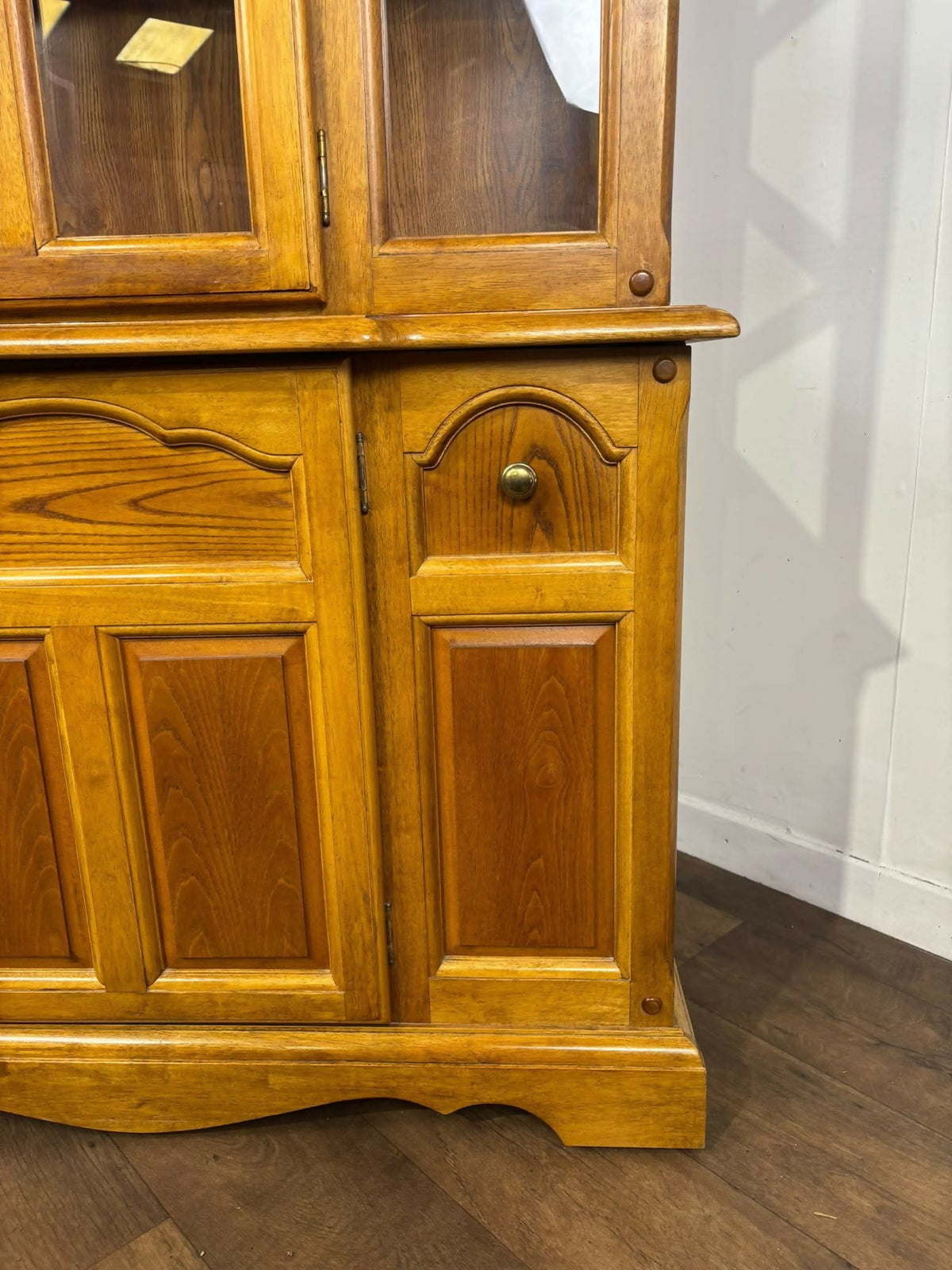 Contemporary Oak Glazed Display Cabinet