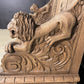 French Carved Oak Tavern Scene Bench
