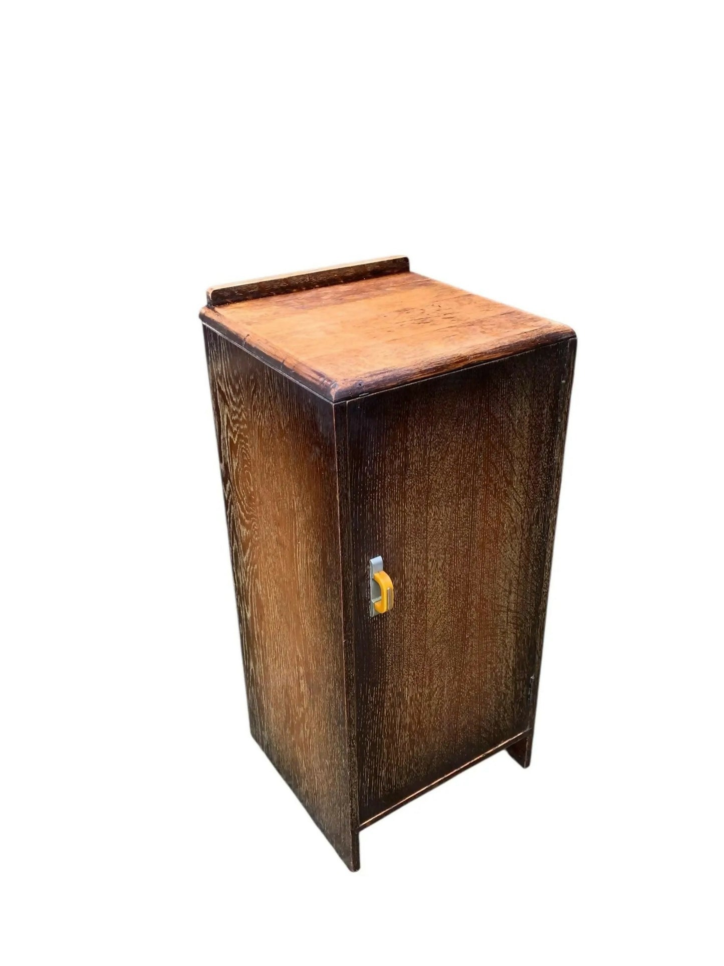 Vintage Art Deco Oak bedside cupboard side table