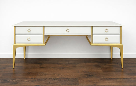 Bespoke Upcycled Retro Mid-century Vintage Stag Dressing Table, Desk Painted Furniture Custom Commission