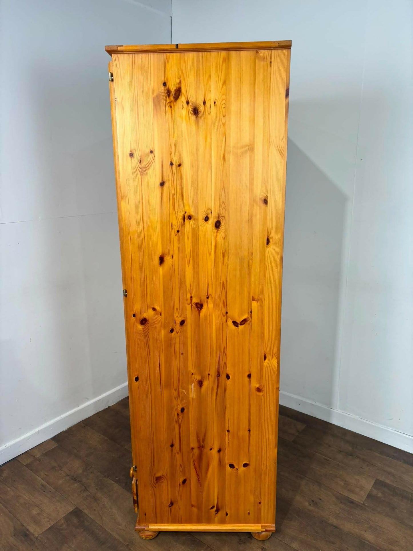 Contemporary Pine Double Wardrobe