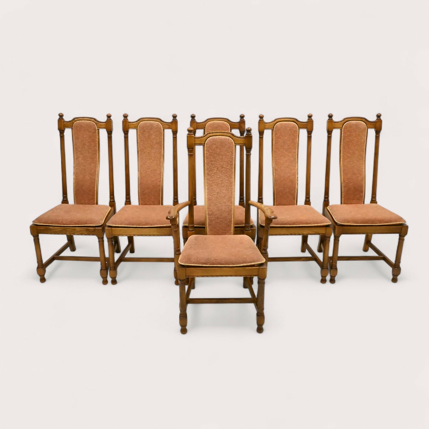 6 Ercol Hampton Dining Chairs Including 1 Carver Golden Dawn FREE UK* Delivery. SBR10683/1007E