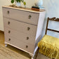 Vintage chest of drawers, pink