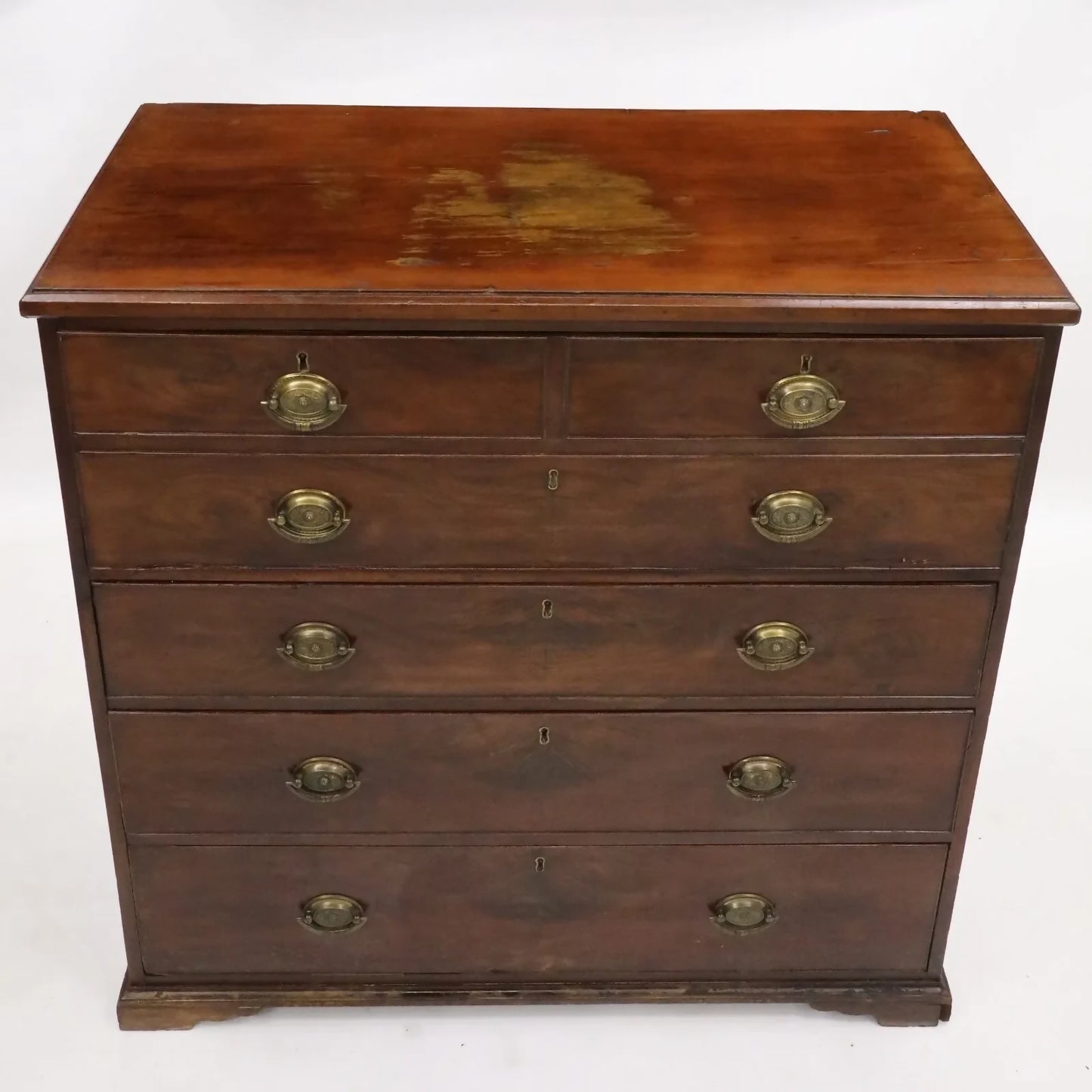 Georgian Mahogany Secretaire Chest of Drawers Fitted Interior FREE UK Delivery