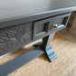 Newly refurbished console table / sideboard large solid wood
