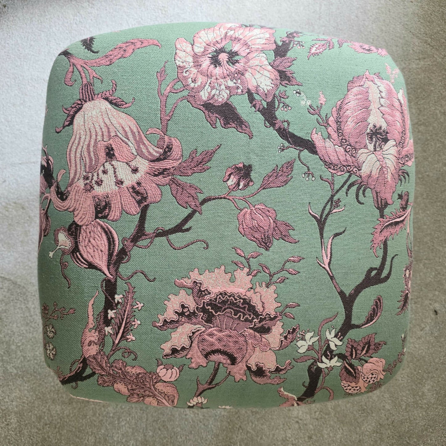 Stool, Rosewood, Fully Reupholstered in House of Hackney 'Atemis'.