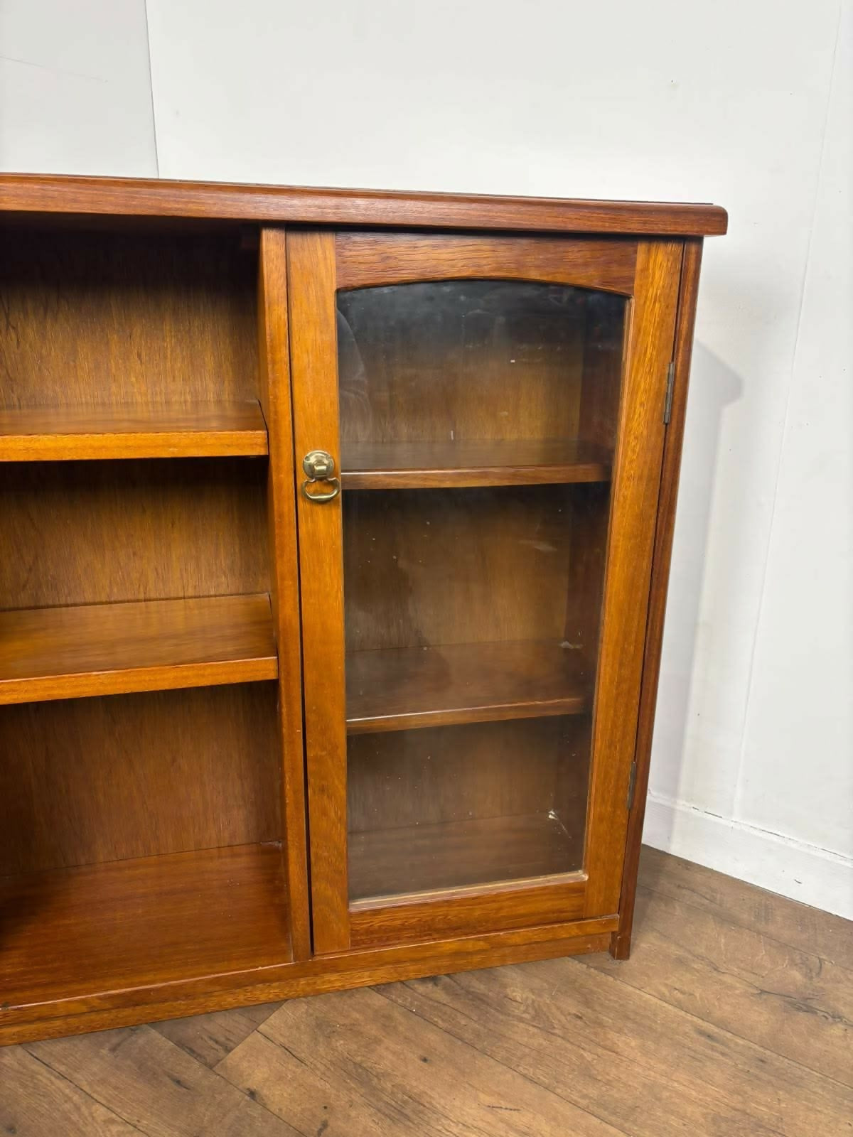 Reproduction Oak Side Cabinet / Bookcase