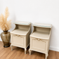 French Louis style bedside cabinets