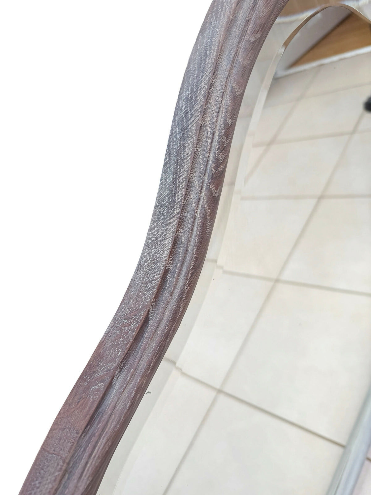 Vintage French Elegant Curved Mirror