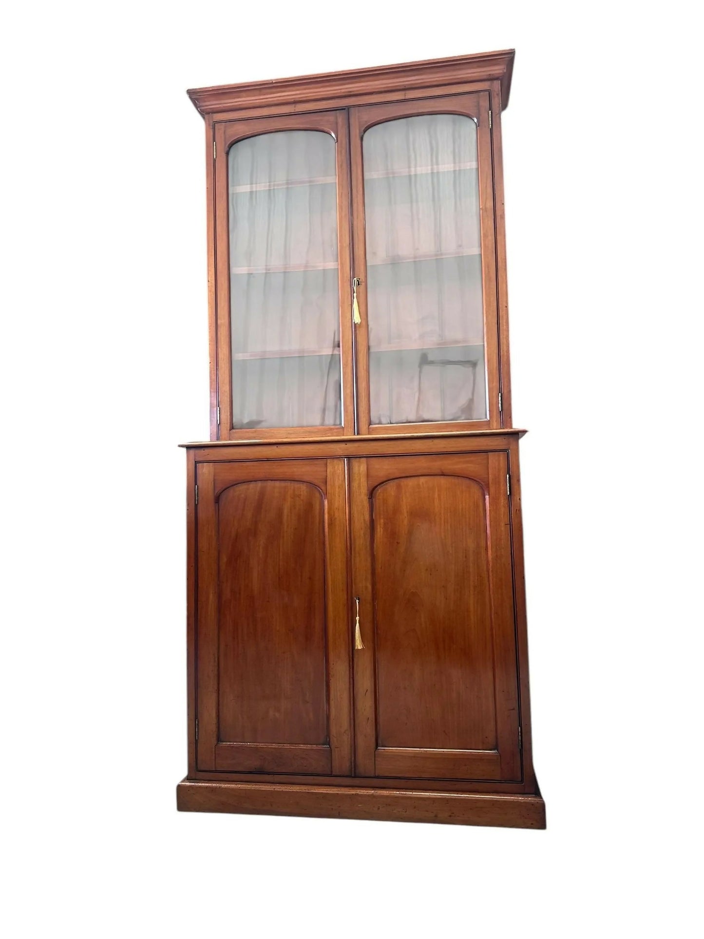 Impressive Vintage Victorian Mahogany Library Bookcase
