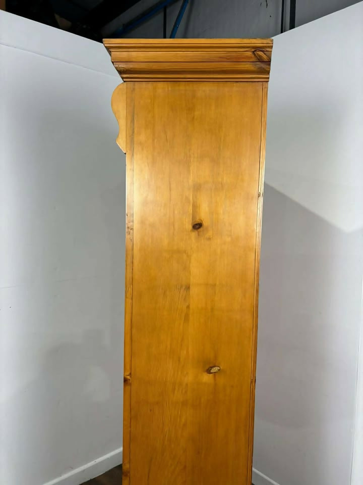 Contemporary Style Large Pine Open Bookcase